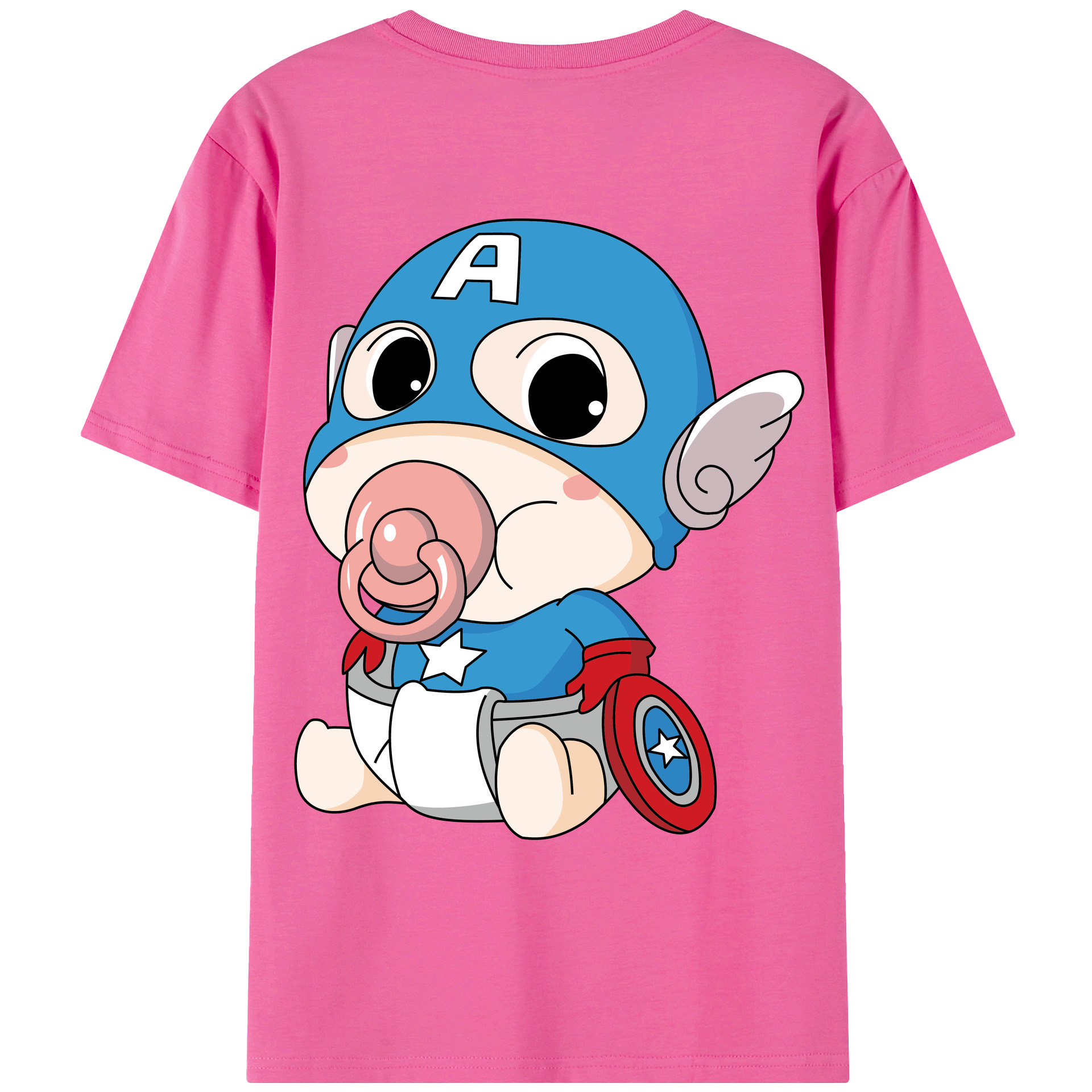 （画像用） アベンジャーズ The Avengers レディース半袖Tシャツ(バックプリント)